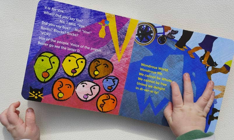 A is For Activist. Hardcover Board Book.  Toddlers ABC's