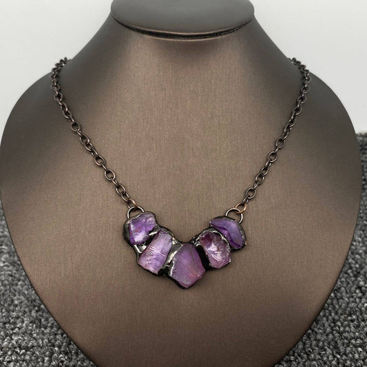 Amethyst V-shaped Necklace