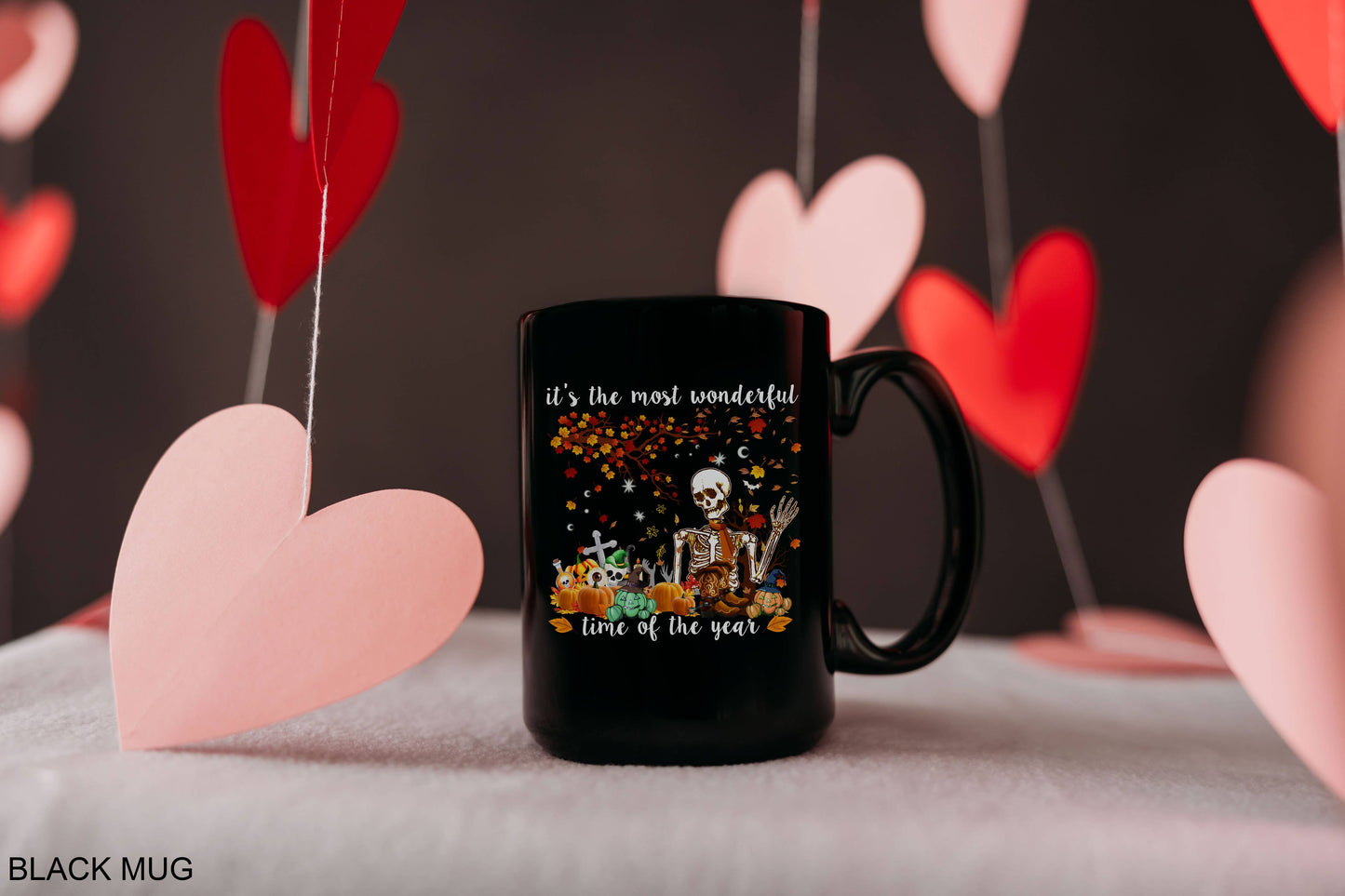 "Most Wonderful Time of the Year" Skeleton Mug
