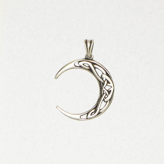 Celtic Pewter Pendant Necklace - Celtic Weave