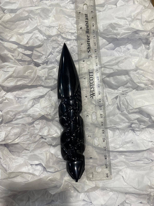 Black Obsidian Snake Dagger