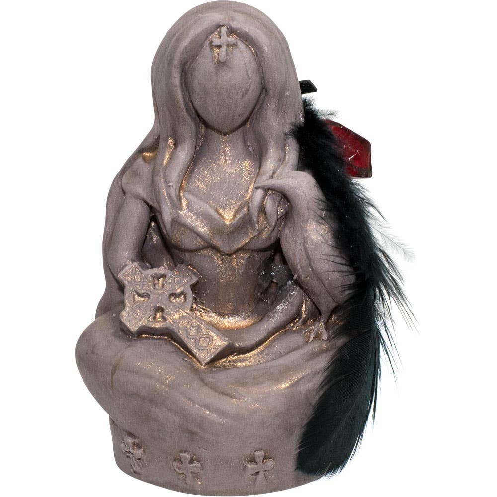 Morrigan and Raven Goddess Figurine