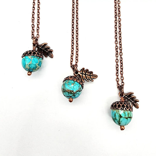 Acorn necklace-Sea Sediment Jasper