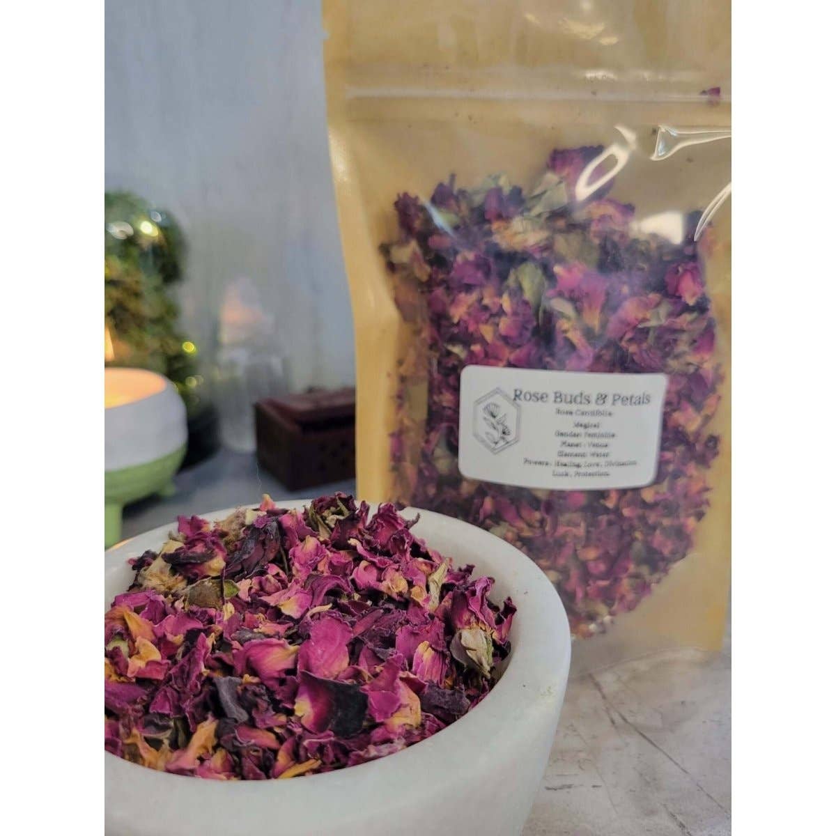 Rose Buds & Petals 1oz Dried Flowers