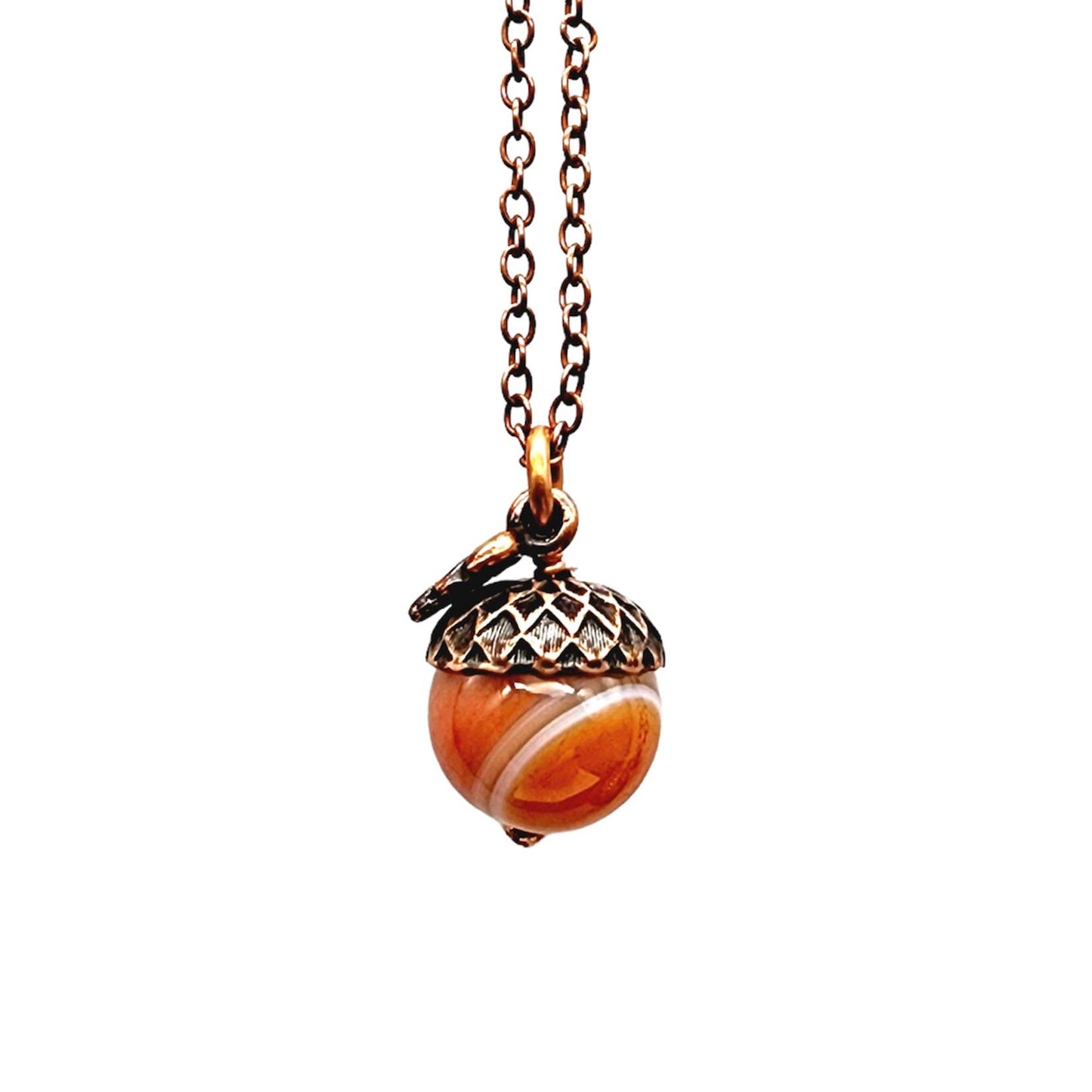 Acorn Necklace-Carnelian