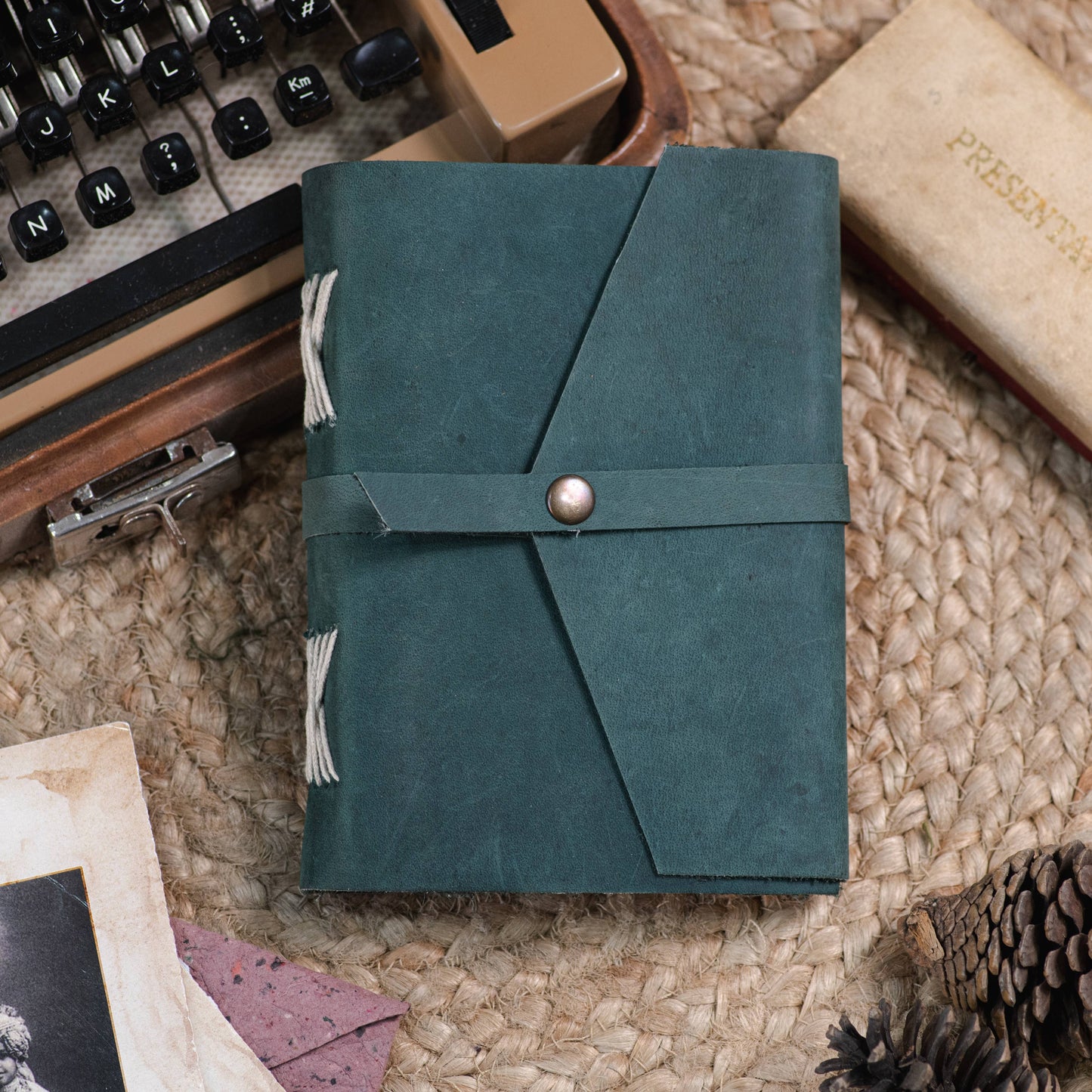 Teal Leather Journal