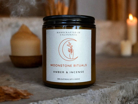 Amber & Incense Candle