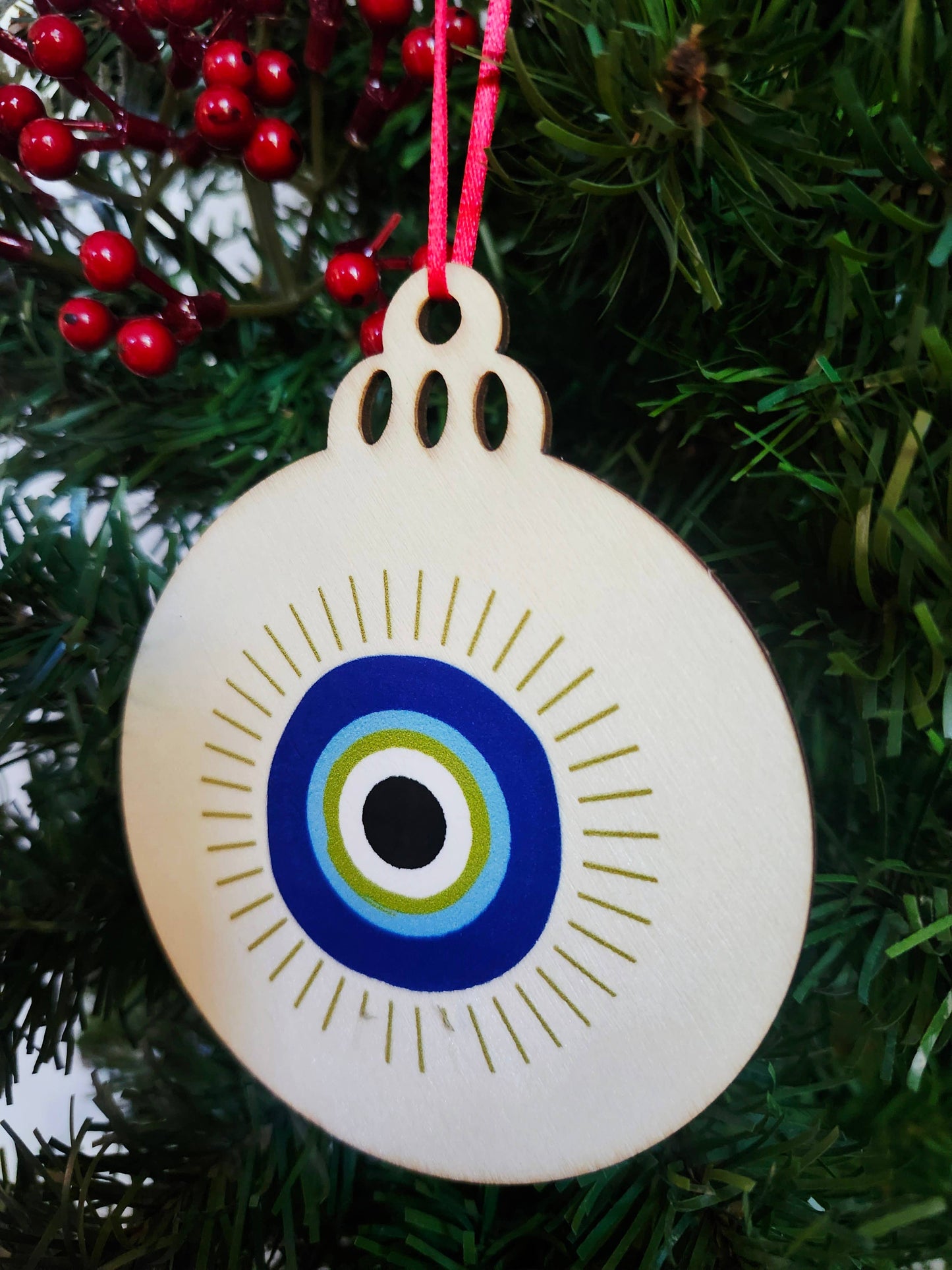Mal De Ojo, Evil Eye Solstice Yule Solstice Ornament