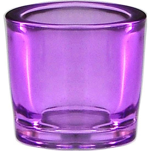 Lilac Recycled Glass Votive Candle Holders