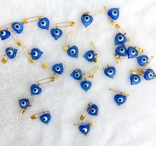 Evil Eye/Nazar Heart Pin