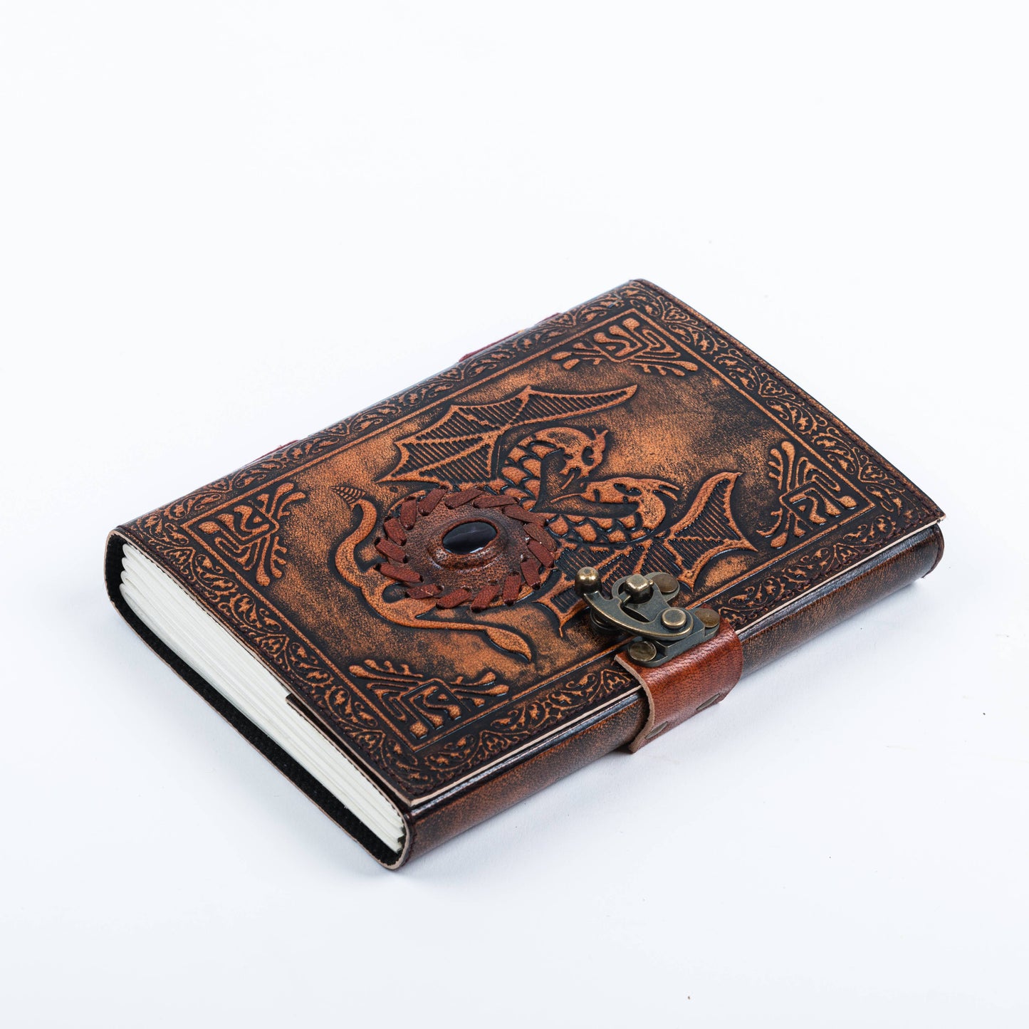 Dragon Embossed with stone Journal