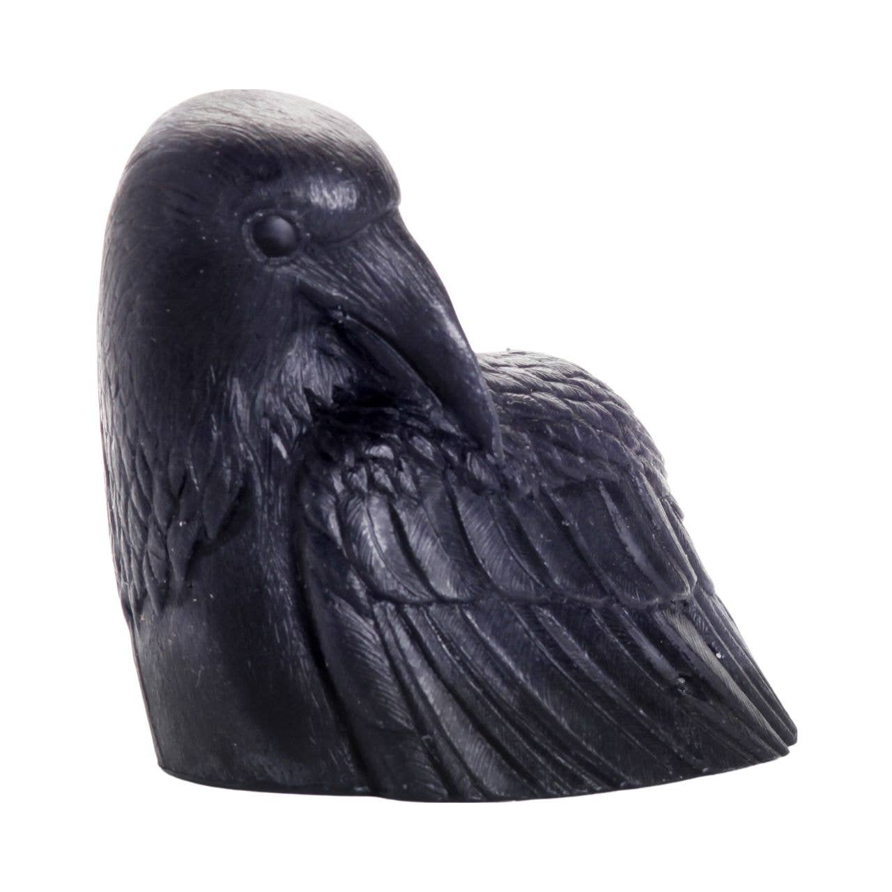 Crow Candle 100% Beeswax 4” Handcrafted