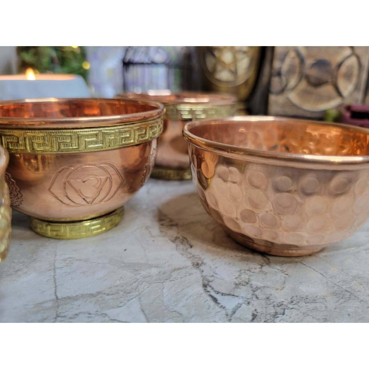 Copper Offering Bowls