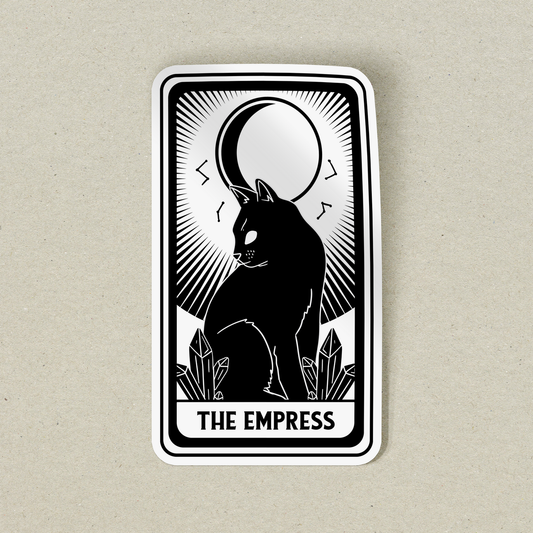 "The Empress" Cat Tarot Card Sticker