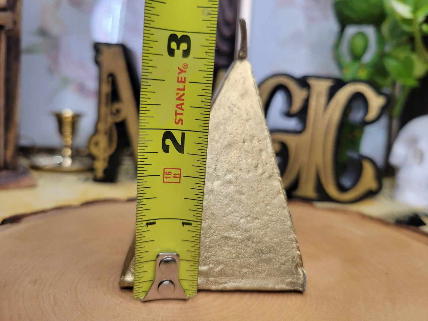 Gold Pyramid Candle