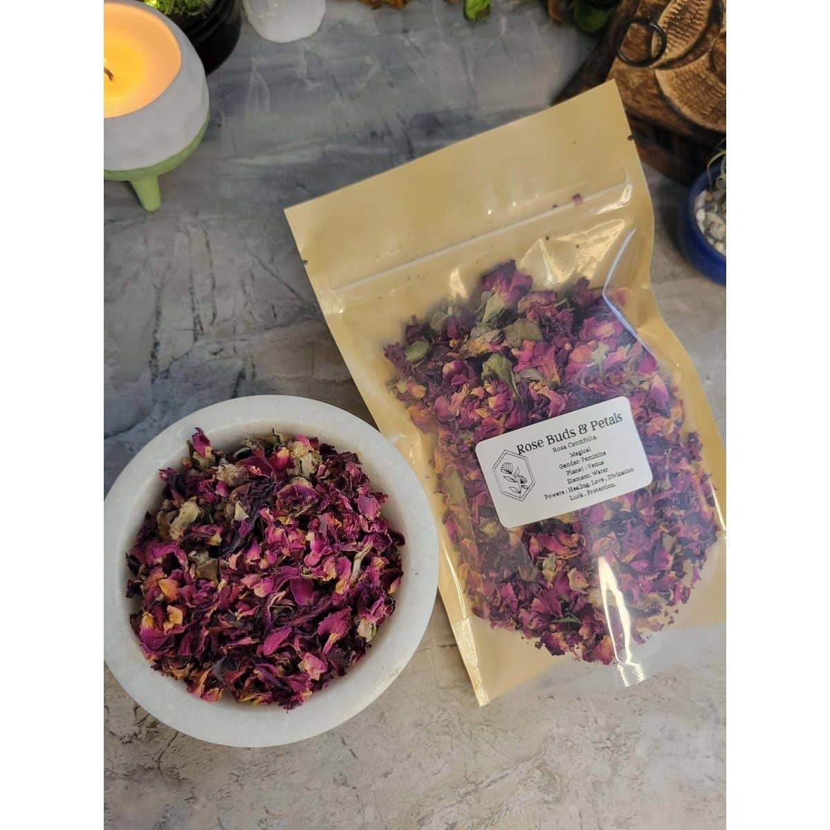 Rose Buds & Petals 1oz Dried Flowers