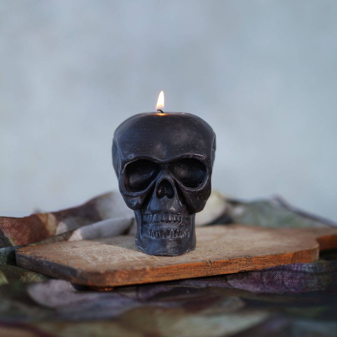 Sculpted Skull Candle 100% Beeswax Handcrafted