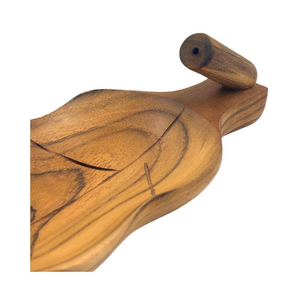 Teak Root Leaf Incense Holder