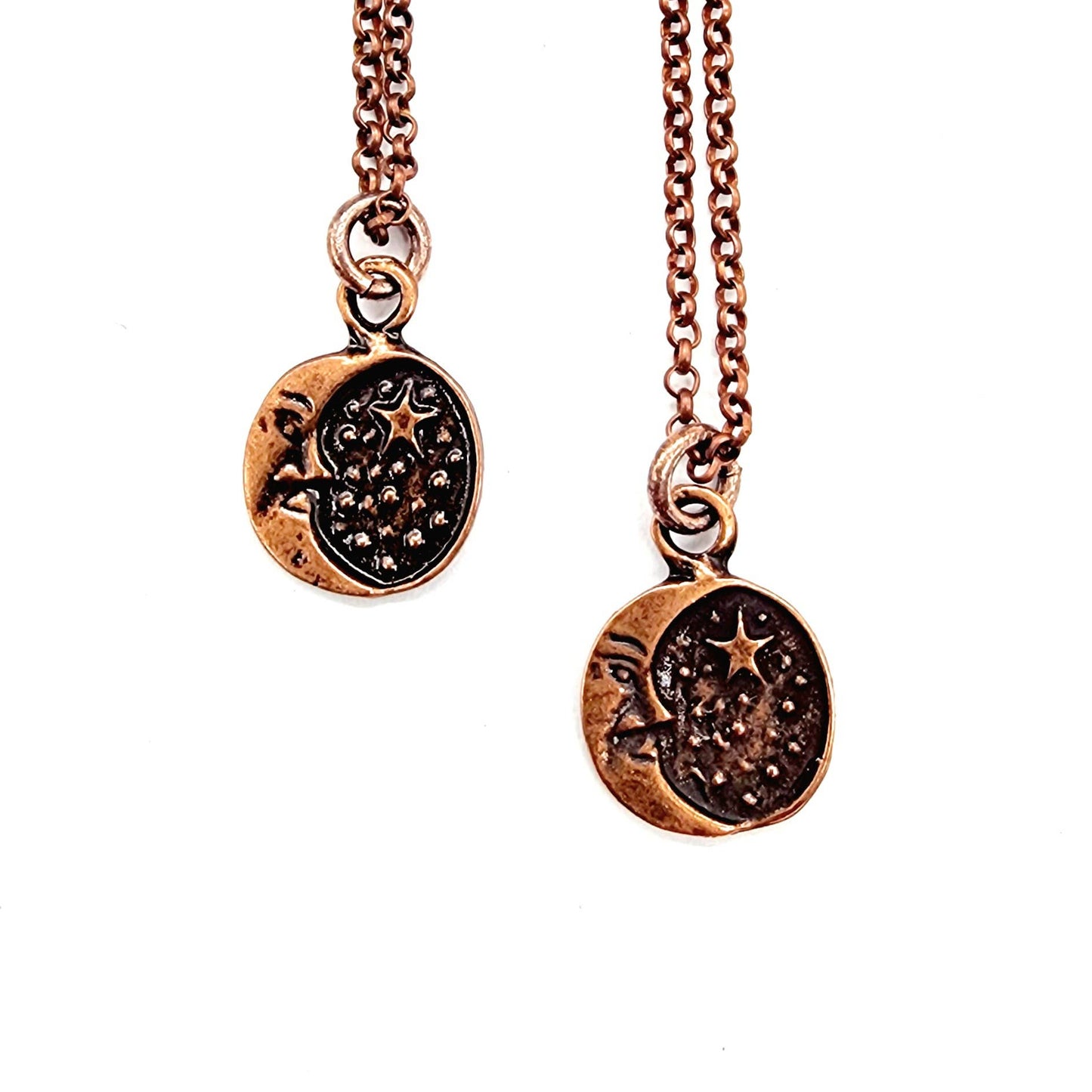 Antique Copper Starry Night Necklace
