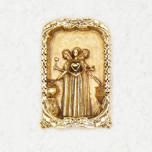 Celtic Bronze Pendant Necklace - Saint Brigid