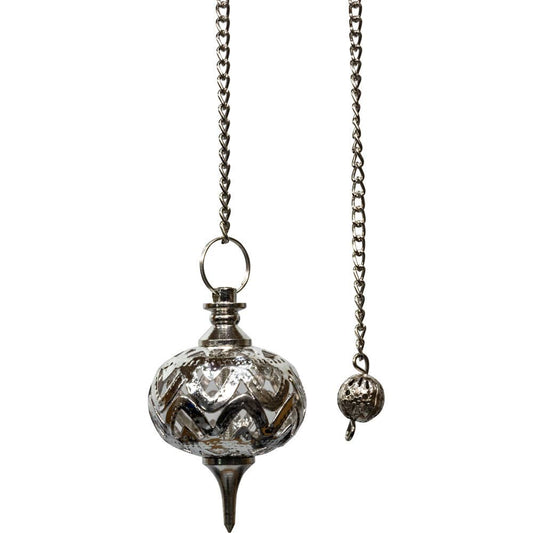 Metal Pendulum Jali - Silver