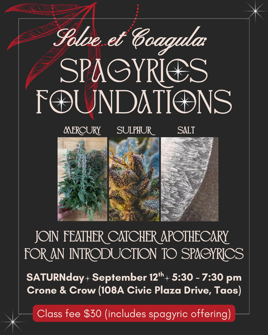 Spagryics Foundations: An introduction to Spagyrics with Feather Catcher Apothecary