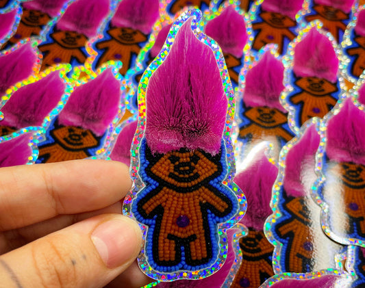 Troll doll sticker by Heather Sweetgrass