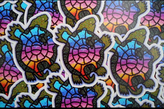 Turtle Island sticker by Heather Sweetgrass