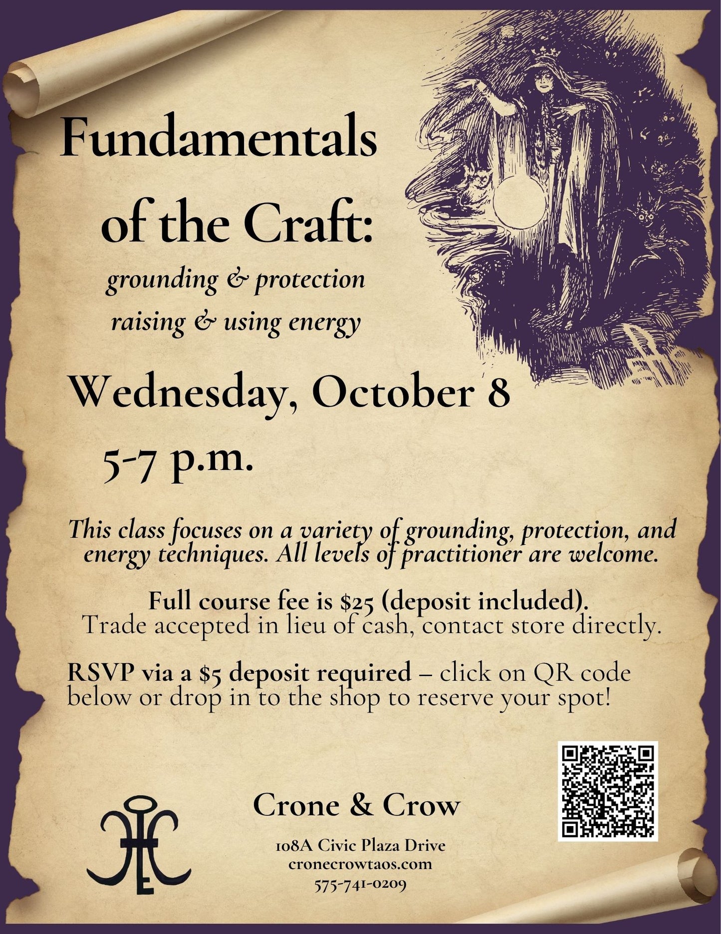 Fundamentals of the Craft (grounding, protection & using energy) - Oct 8, 2025