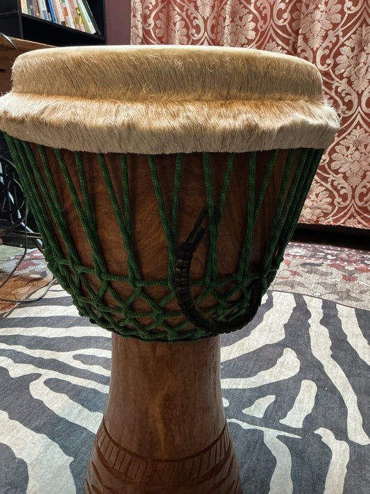 Fur Lined Djembe with DrumSkull Case