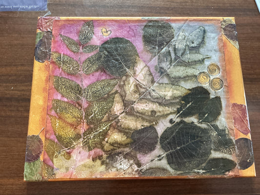 Eco/Botanical Print Painting by Michelle Locher