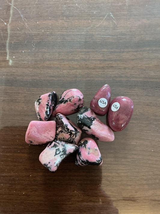 Rhodolite Tumbled Pocket Stone