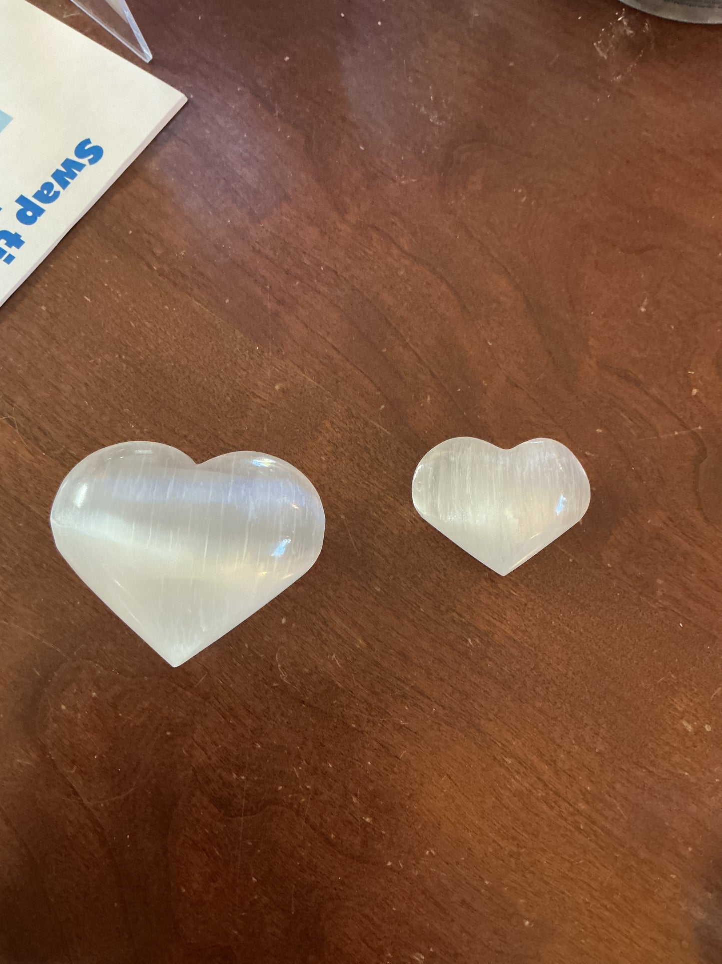Selenite Hearts