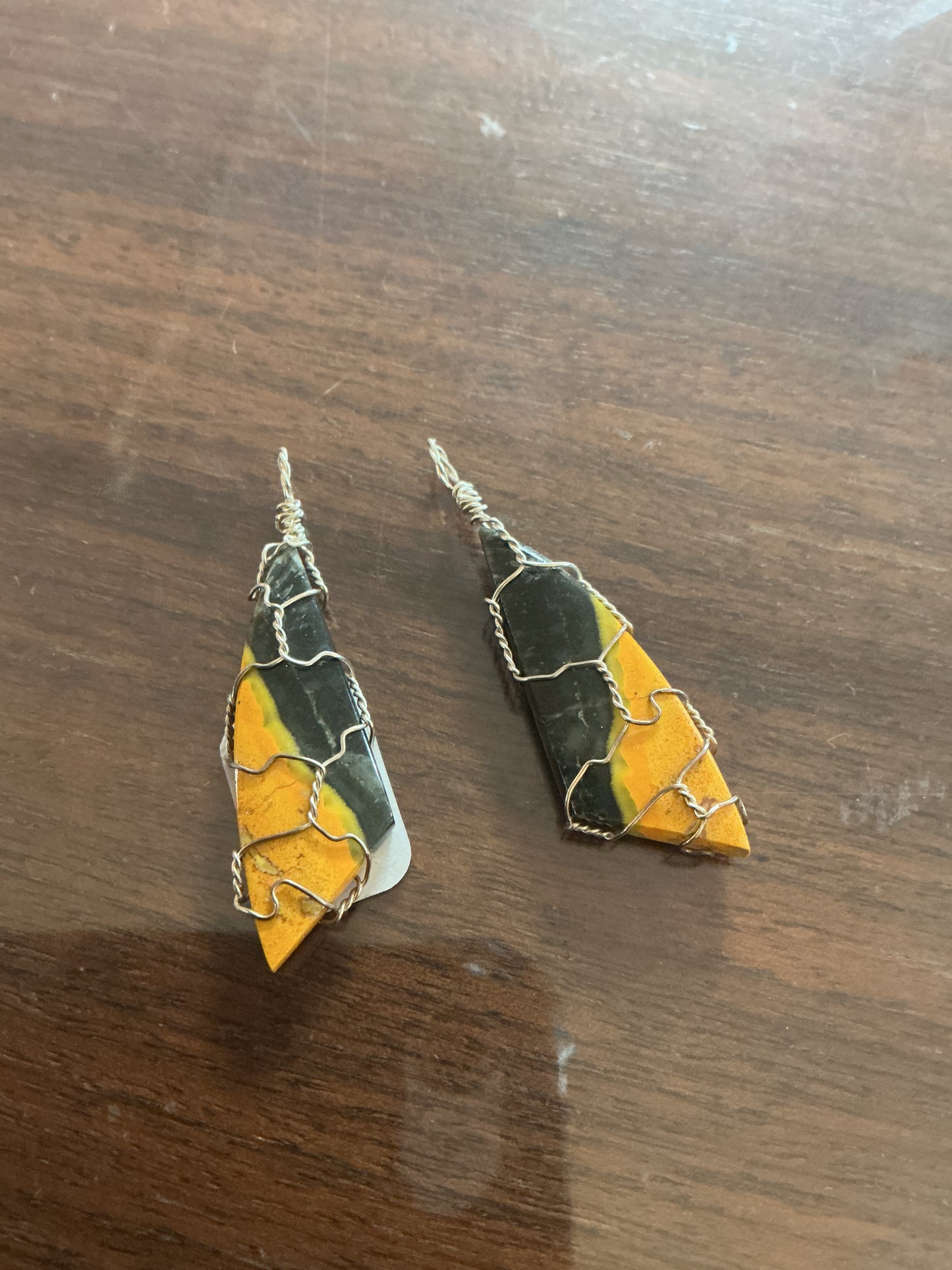 Bumble Bee Jasper Pendant