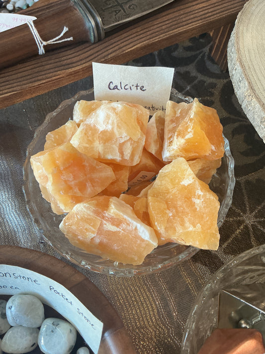 Raw Orange Calcite