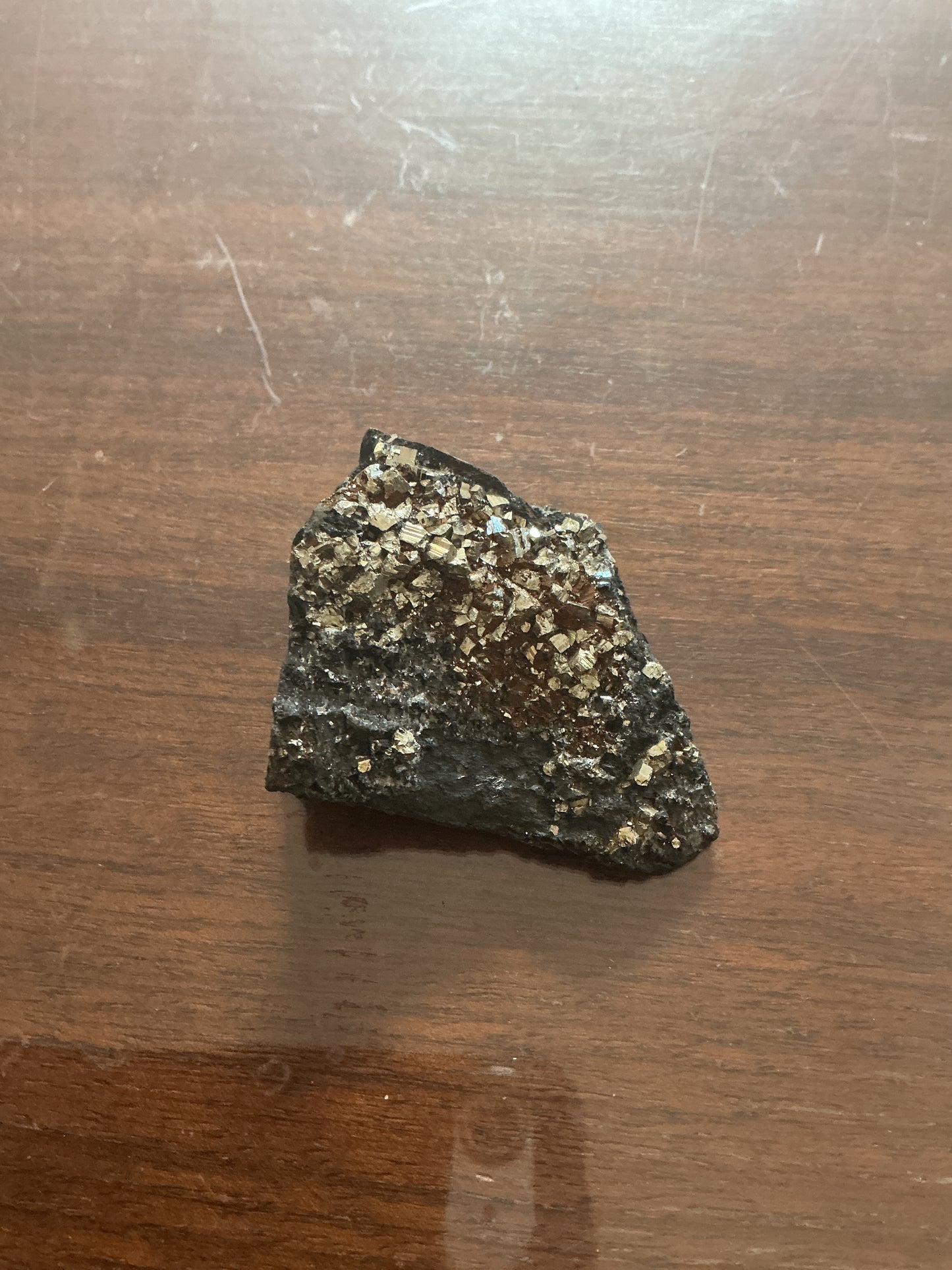 Pyrite on Shungite