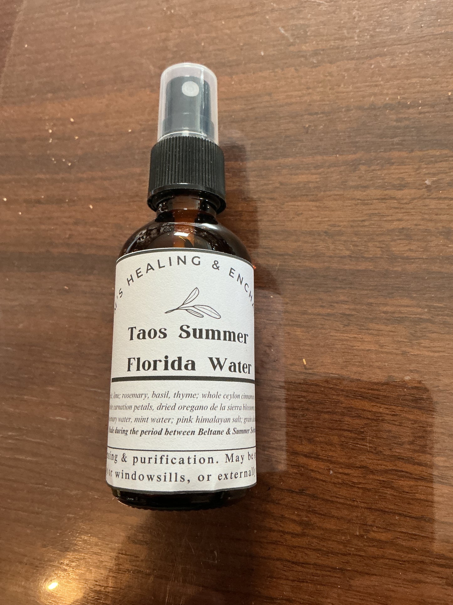 Florida Water Taos Summer, handmade, 2 oz. spray