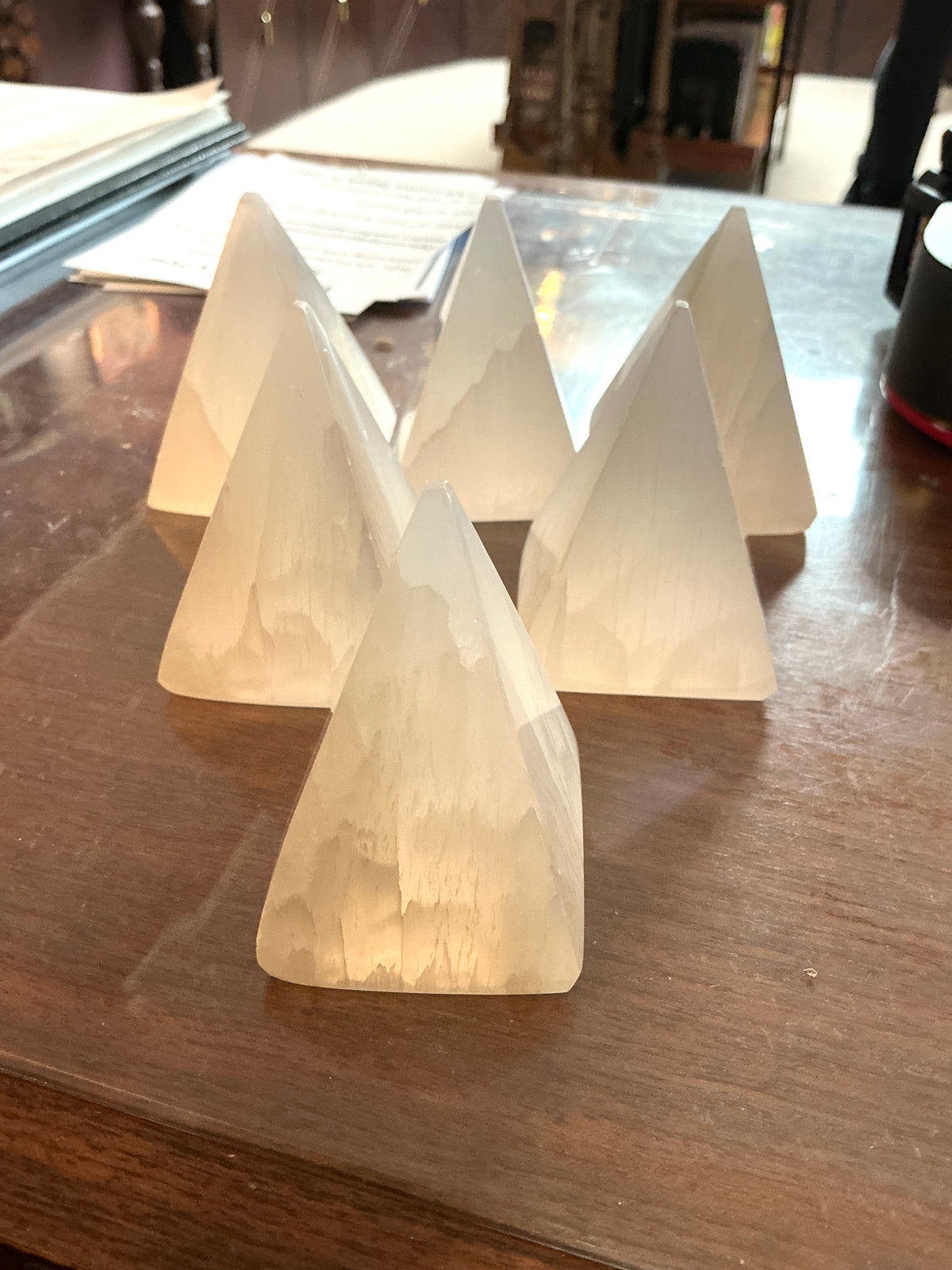 Selenite Pyramids