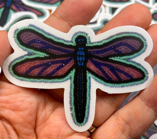 Dragonfly Sticker by Heather Sweetgrass