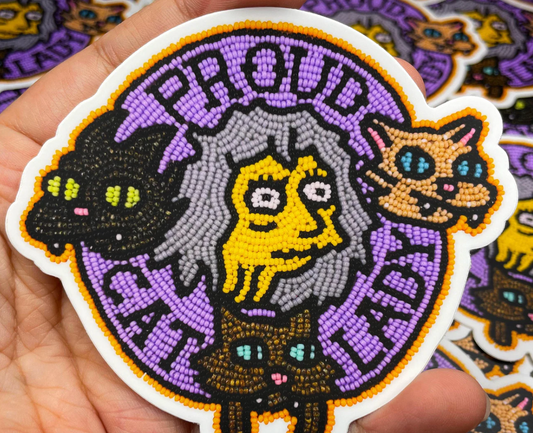 Proud Cat Lady Sticker by Heather Sweetgrass