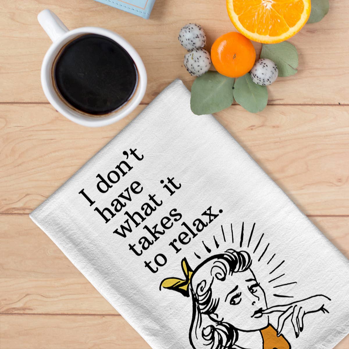 Retro Funny Dish Towel
