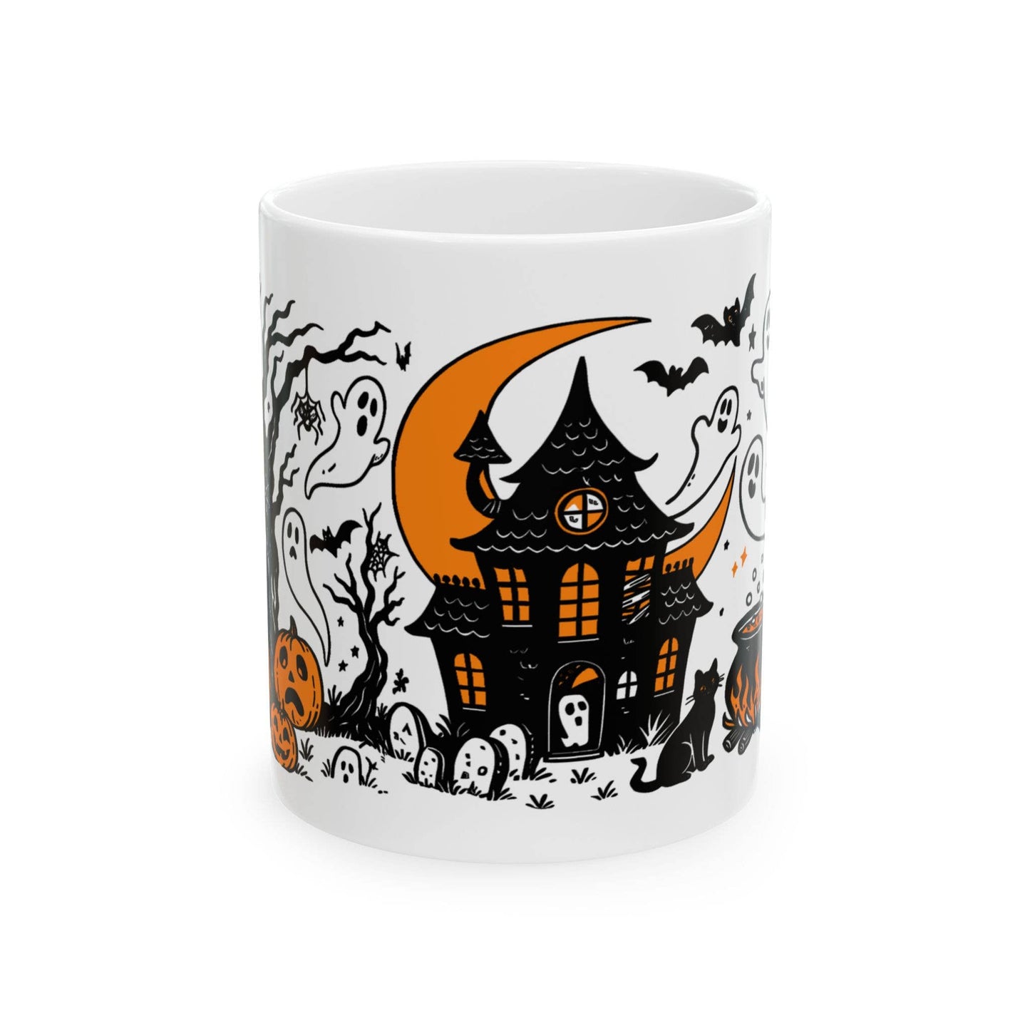 Ghostly Manor Halloween Mug