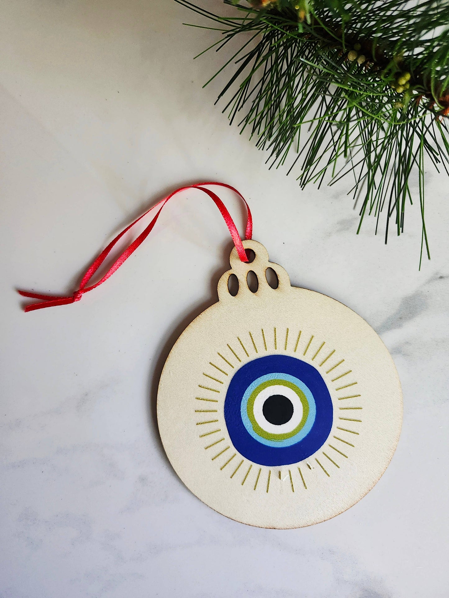 Mal De Ojo, Evil Eye Solstice Yule Solstice Ornament
