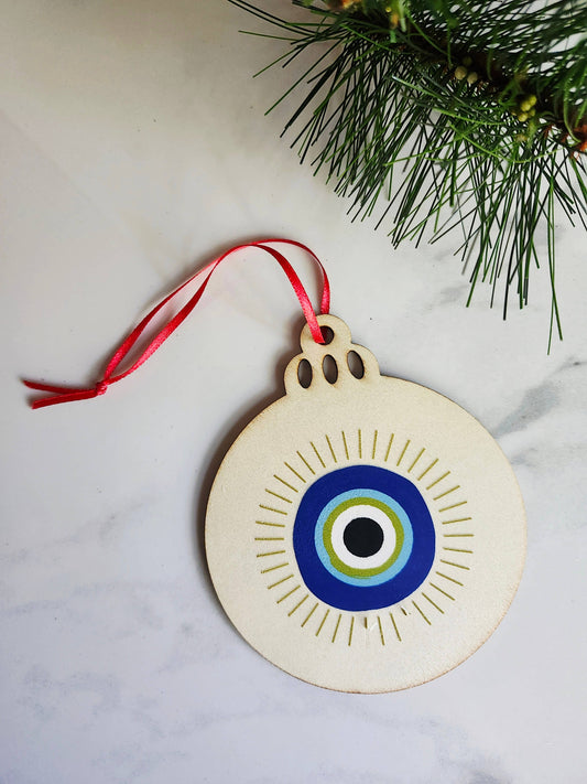 Mal De Ojo, Evil Eye Solstice Yule Solstice Ornament