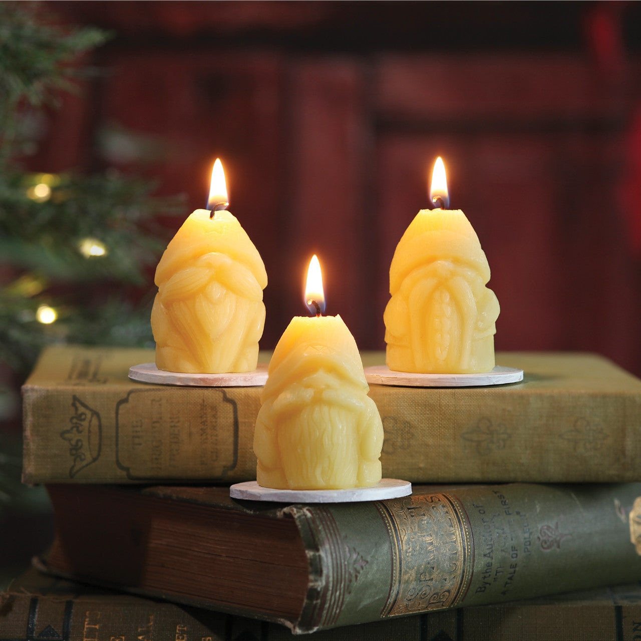 Gnome Candles 100% Beeswax