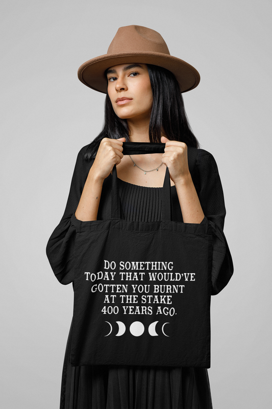 "Burnt At The Stake" Witch Book Bag