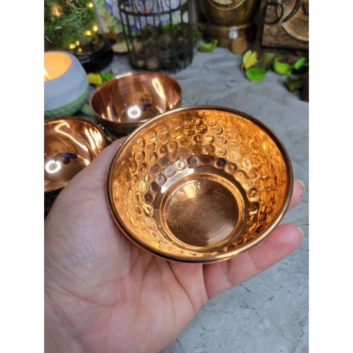 Copper Offering Bowls