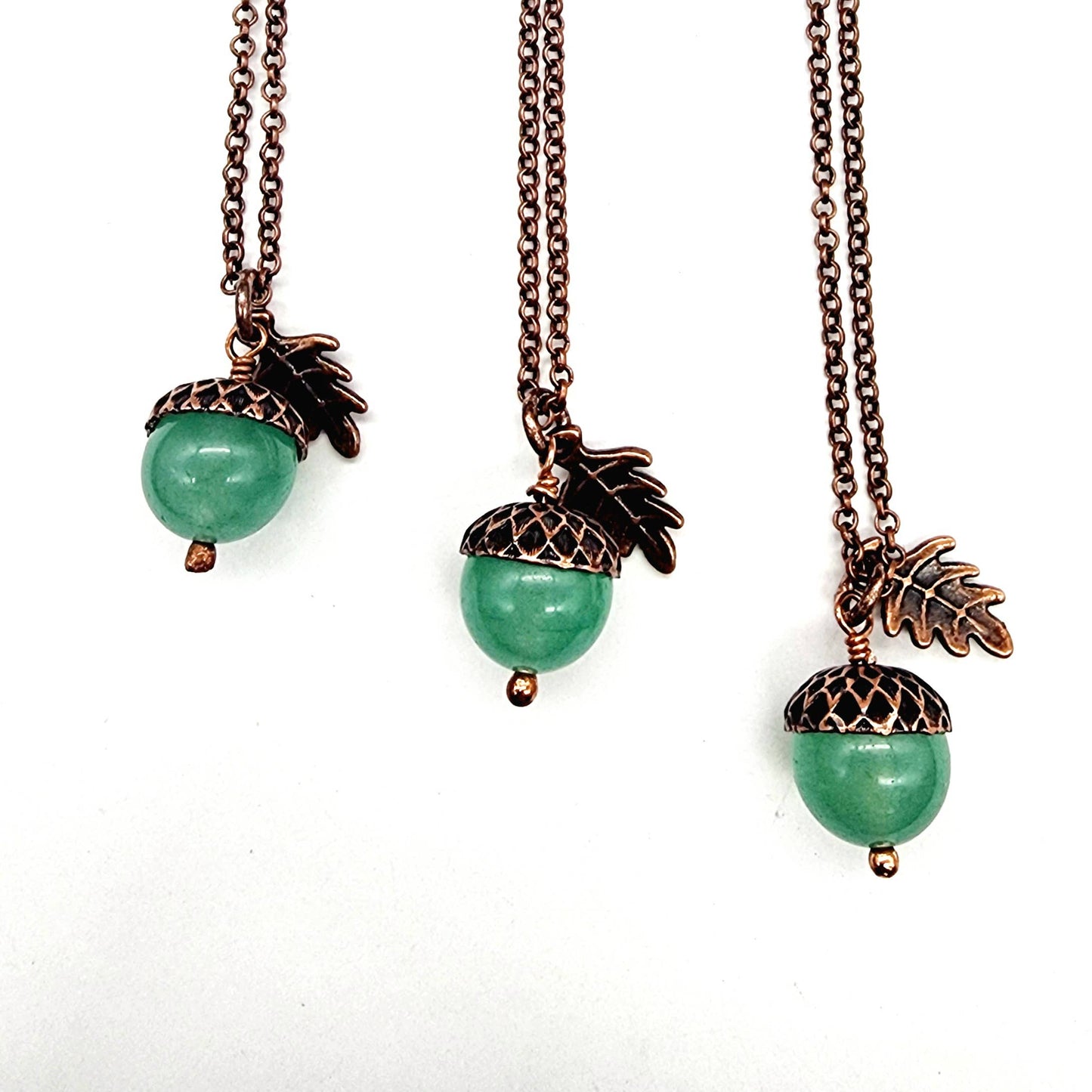Acorn Necklaces - Variety of Gemstones