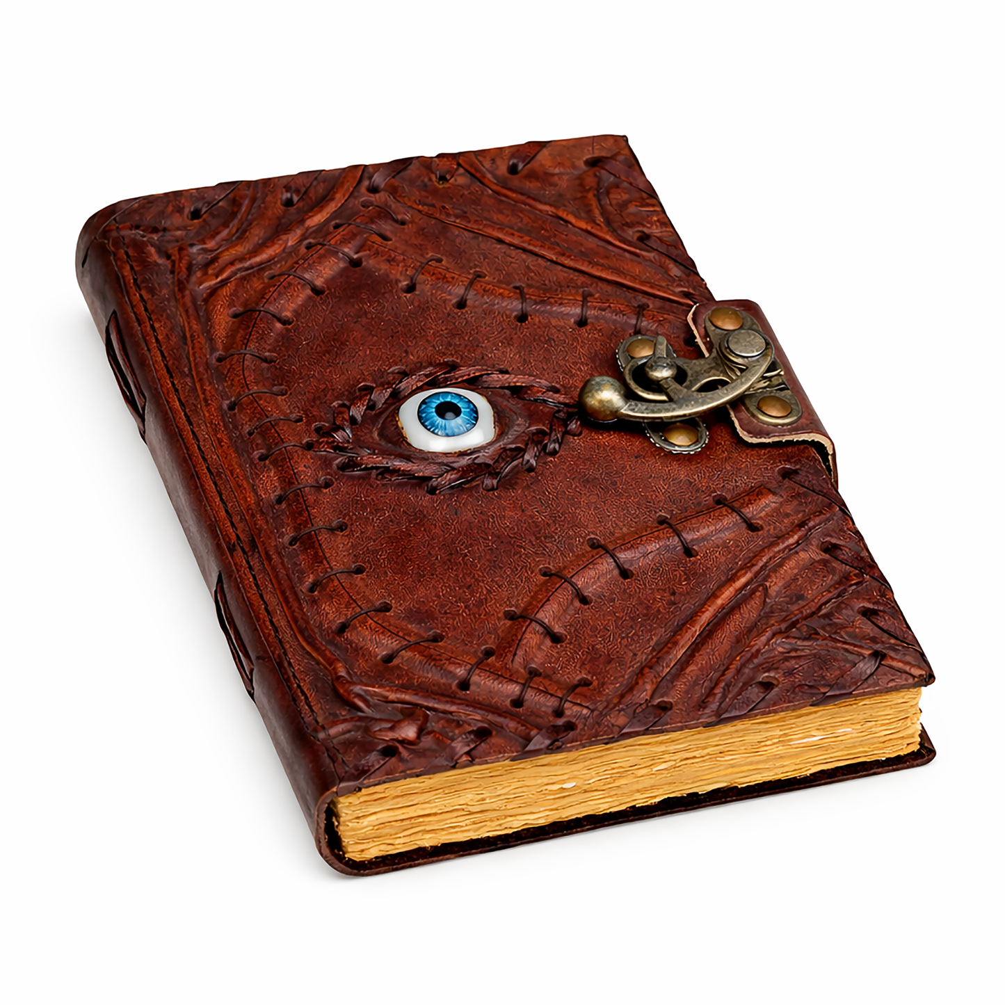 Leather Embossed Journal - Evil Eye