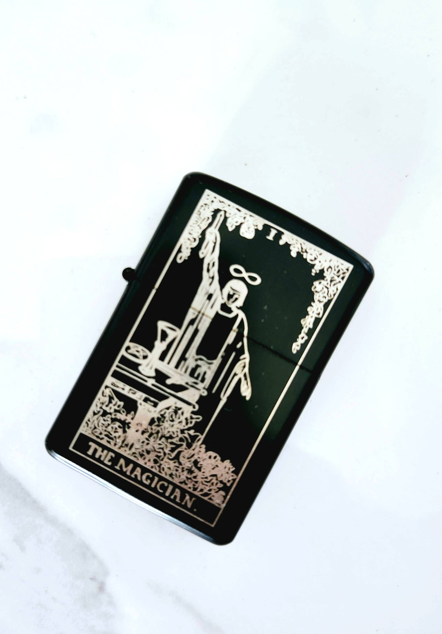 Engraved Flip Top Metal Windproof Lighter - Variety of Designs